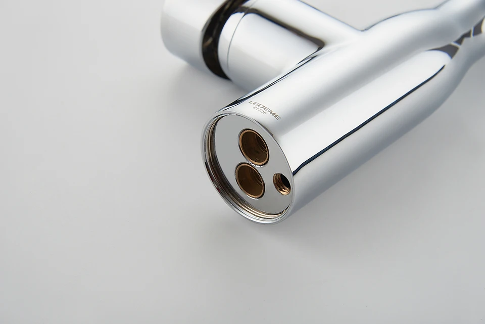 granite kitchen sink LEDEME Kitchen Faucet Electroplating Chrome Modern Kitchen Faucet Mixer Tap Ceramic Valve Core Single Holder Single Hole L4698 best kitchen faucets