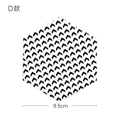 Скандинавский креативный геометрический Европейский стиль керамическая теплоизоляция водонепроницаемый нескользящий реквизит для стрельбы декоративный коврик - Цвет: D