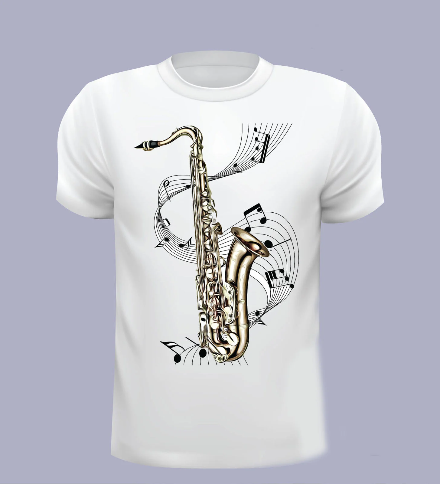Модная футболка с коротким рукавом, саксофон, Мужская футболка, саксофон, музыка, футболка, Выберите свой размер, футболки 4XL 5XL