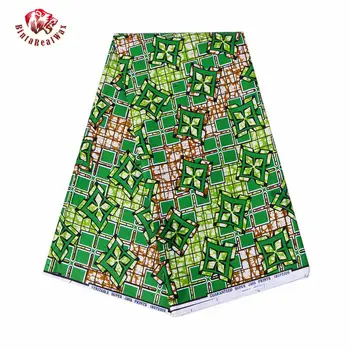 

Ankara African Green Wax Prints Fabric Cheap-Fabric new bintarealwax High Quality African Fabric For Party Dress 24FS1202