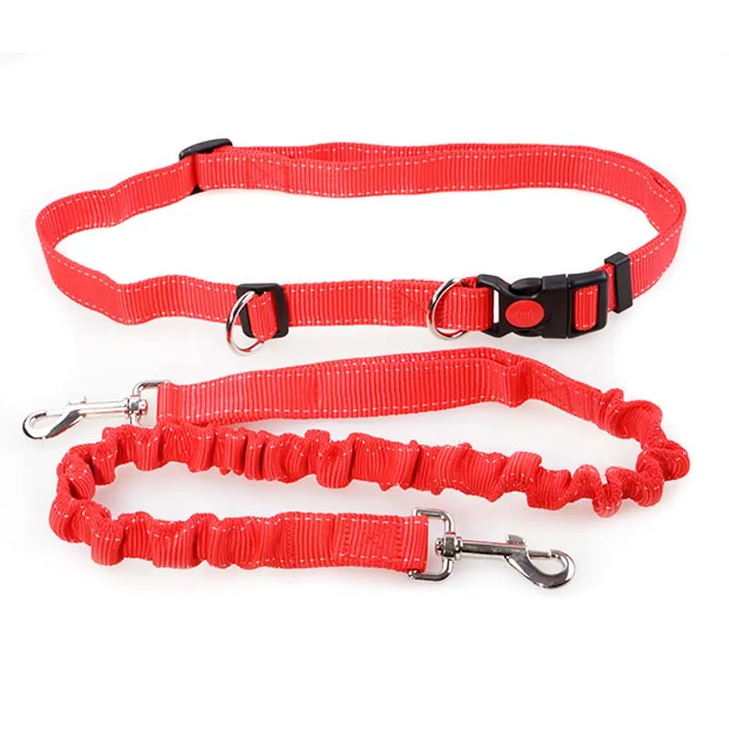Hands Free Dogs Leash Dog Running Leash Adjustable Belt with Shock