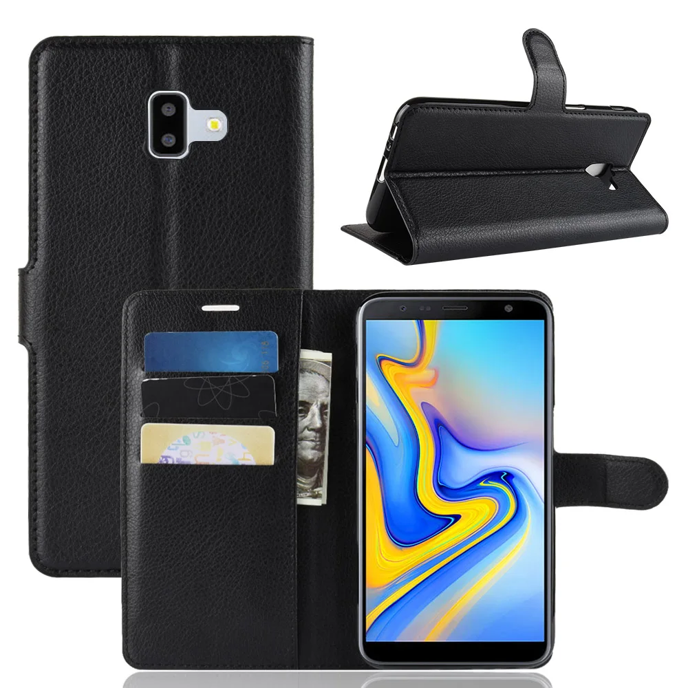 Модный чехол-кошелек из искусственной кожи для Samsung Galaxy J6 + Plus 6 0 дюйма защитный