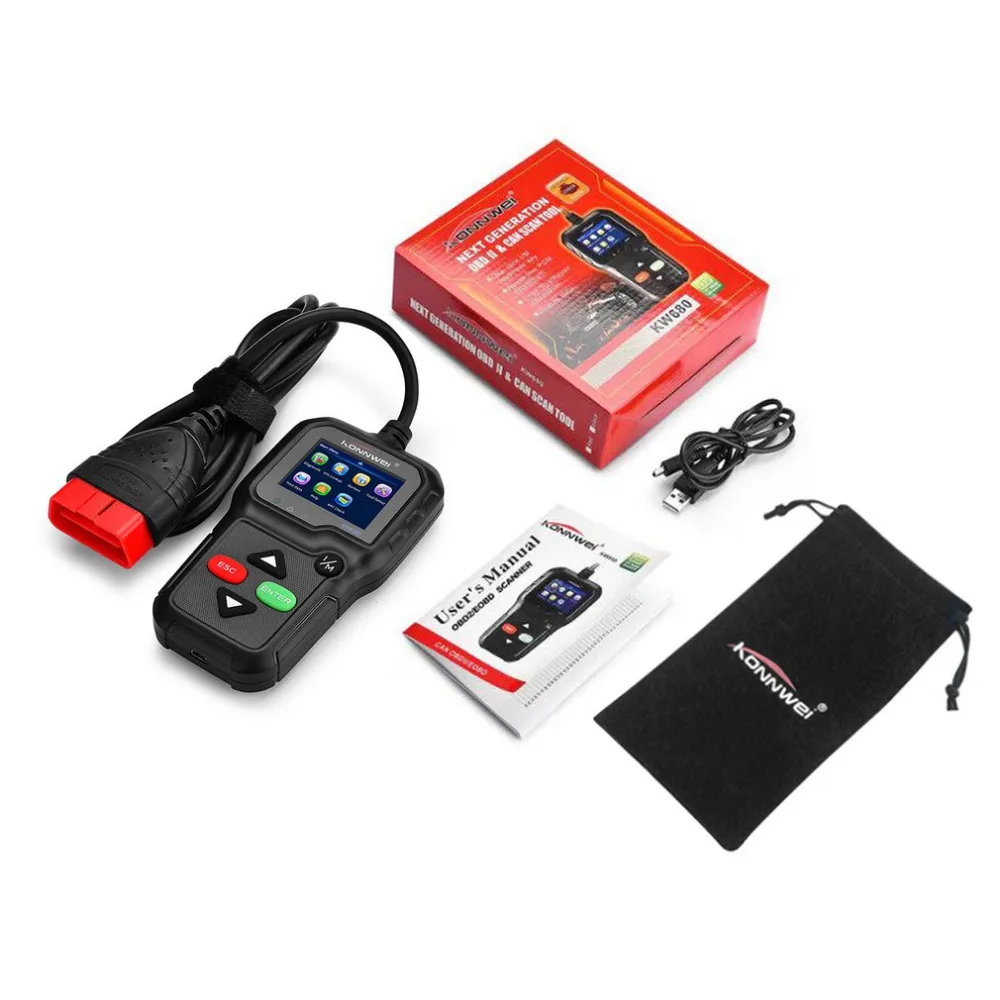 

KW680 Universal OBD2 Automotive Scanner OBD2 Diagnostic Car Scan Tool OBDII Diagnostic Tool OBD2 Auto Scanner Check Scanner