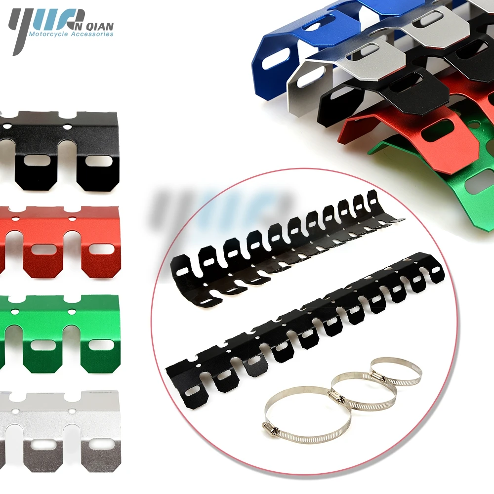 

YUANQIAN Motorcycle Exhaust Muffler Pipe Leg Protector Heat Shield Cover For Honda CRF150R CRF250R CRF450R 2007-2016