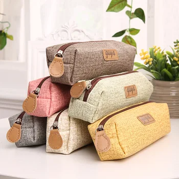 

1Pc Pencil Bag Canvas Bag School Pencil Case Portable Sketch Painting Pencil Box For School Student & Kids Factory Directly