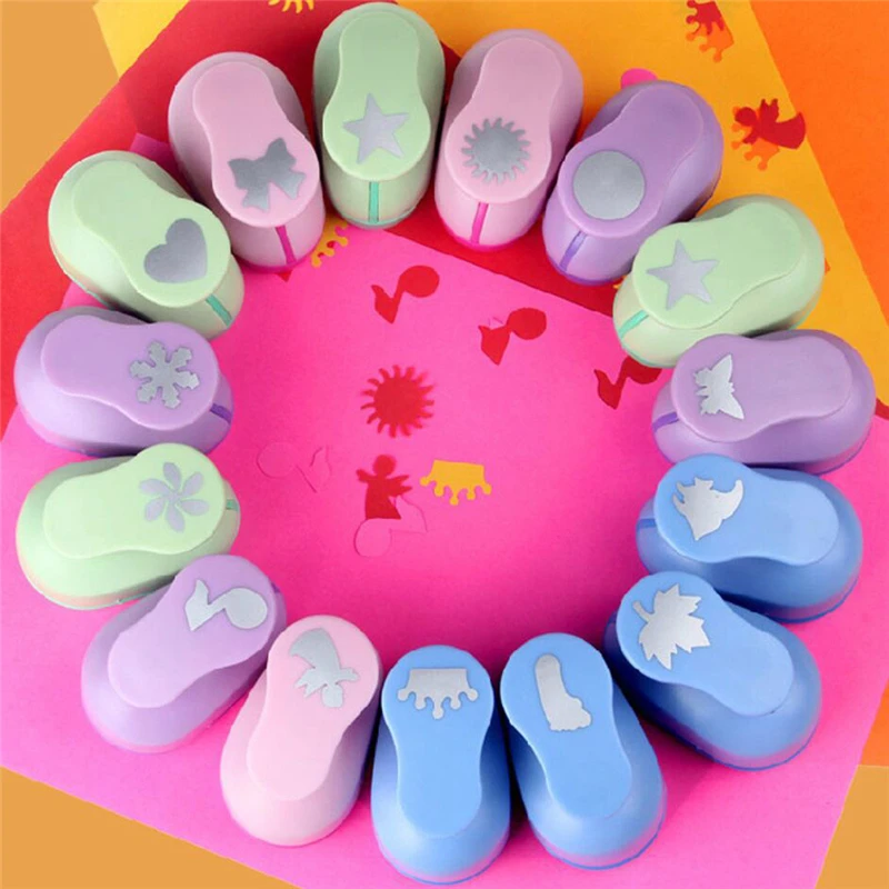  Embossing DIY Paper Printing Card Cutter Shaper Scrapbook Embossing Device Punch Kids Handmade Gift C0426#30                   12