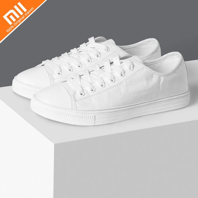 

Original xiaomi mijia Leemark DuPont paper white shoes fashion waterproof anti-deformation can do creative DIY design HOT