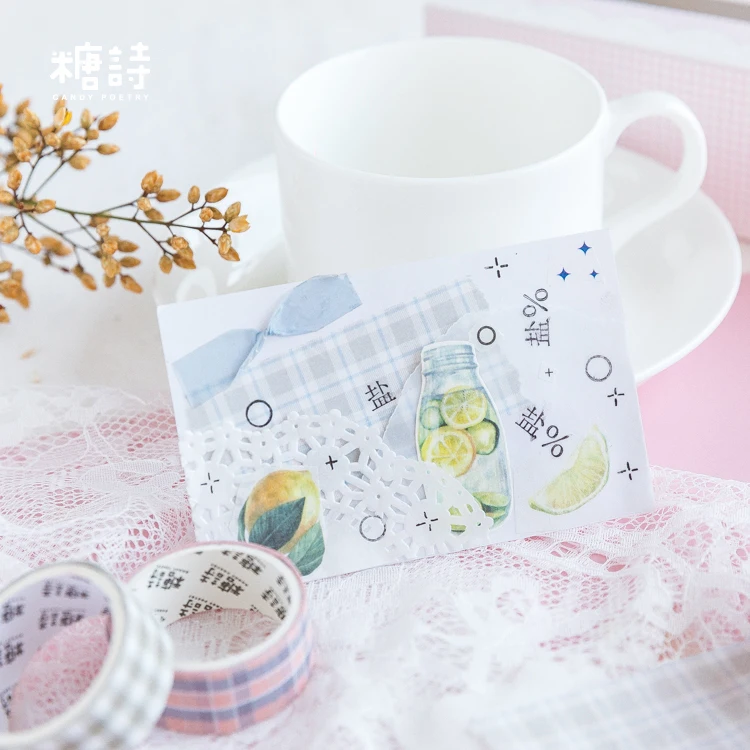 60 шт./лот серия half sugar theory декоративная Маскировочная лента washi tape|Офисный скотч| |