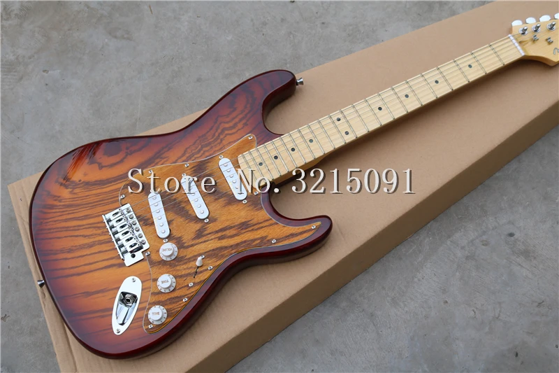 

Free shipping New Str 6 string Stratocaster electric guitar in stock, S-S-S (noise reduction pick-up)