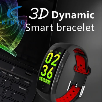 

KINYO cool 3D bracelet blood pressure monitoring Smart band sleep tracker bluetooth GPS man woman sports wristband PK mi band 2