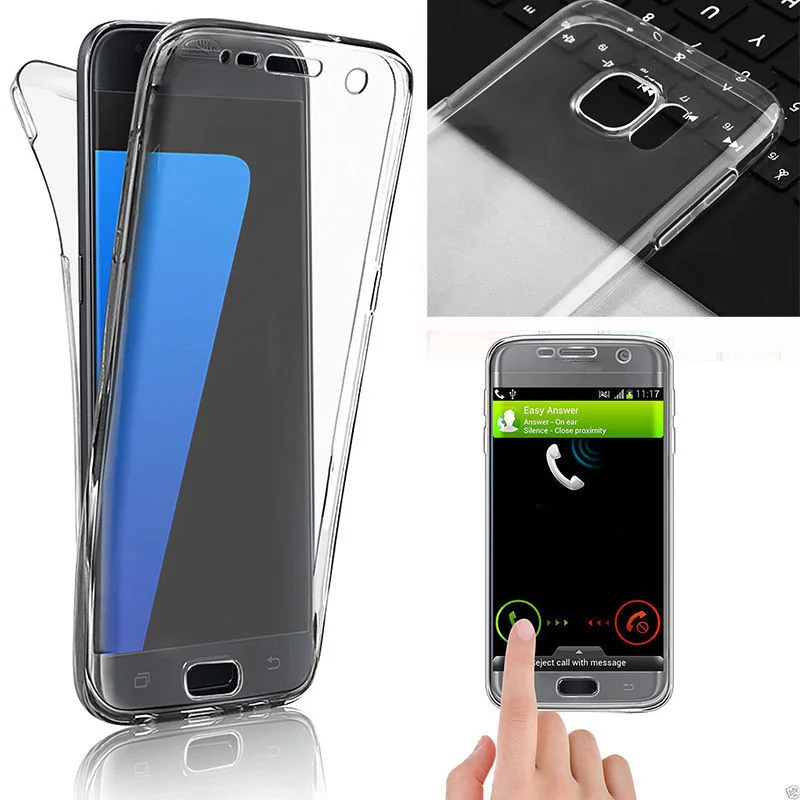 

Case For Samsung Galaxy J7 Prime case for Samsung Note 4 5 S5 S6 S7 Edge S8 Plus A3 A5 Front + Back Soft TPU Protective Cover