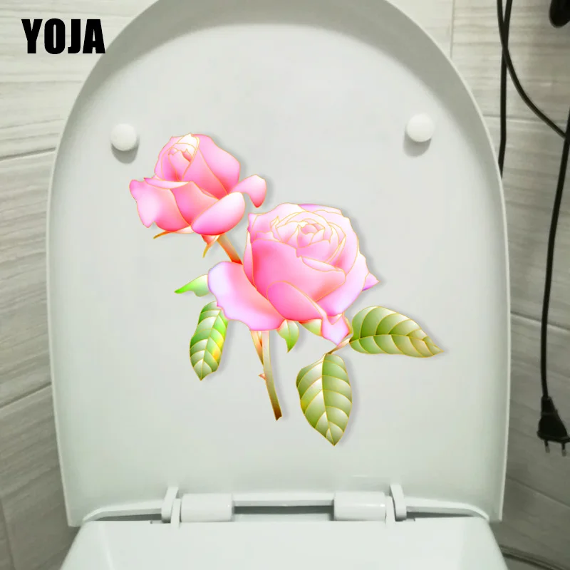 YOJA 22 5*22 3 см розовые цветы розы настенные наклейки настенная спальня туалет