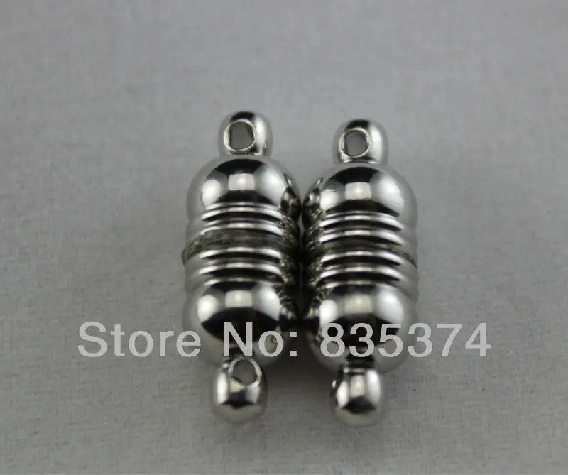 

HIGH QUALITY 50pcs Imitation Rhodium plated Copper Magnetic Clasp 21*7mm