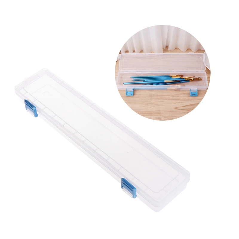 1Pc Brush Painting Pencils Storage Box Watercolor Pen Container Drawing Tools Bin paintbrush holder art drawing tools paint storage containers sewing thread storage box