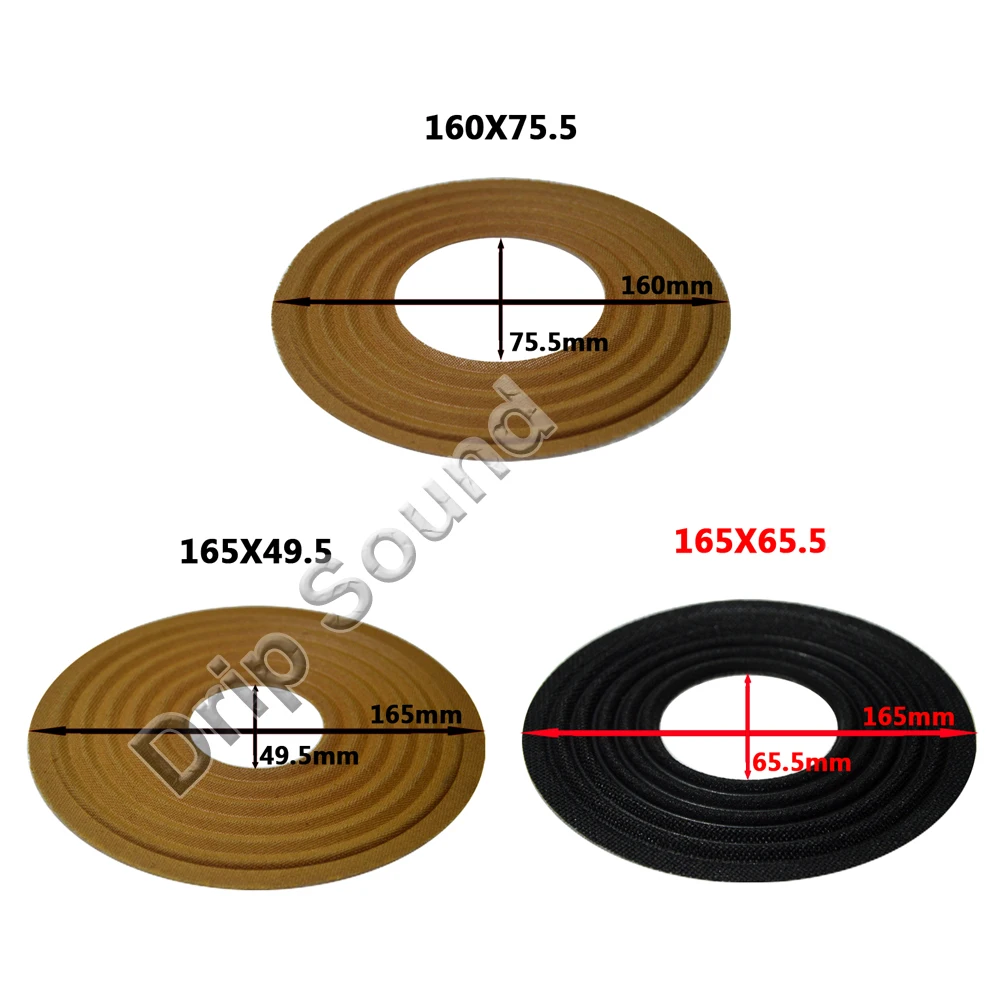 2 шт. 160X75,5/165X49,5/165X65,5 мм эластичный волна сабвуфер динамика колонки с низкими басами ремонт Spider гаситель