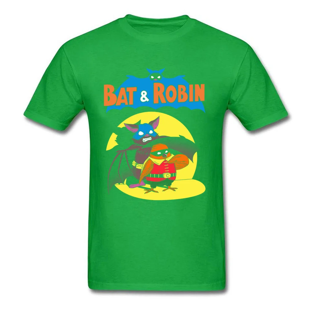 bat and robin 10104 Summer/Autumn 100% Cotton O Neck Tops & Tees Short Sleeve Custom Tee Shirt 2018 Popular Crazy T Shirts bat and robin 10104 green