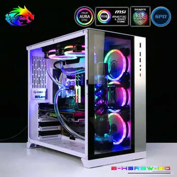 

Bykski Hose Water Cooling Kit CPU + GPU MOD Cooling Program For Soft Tubing 5V RBW Lighting