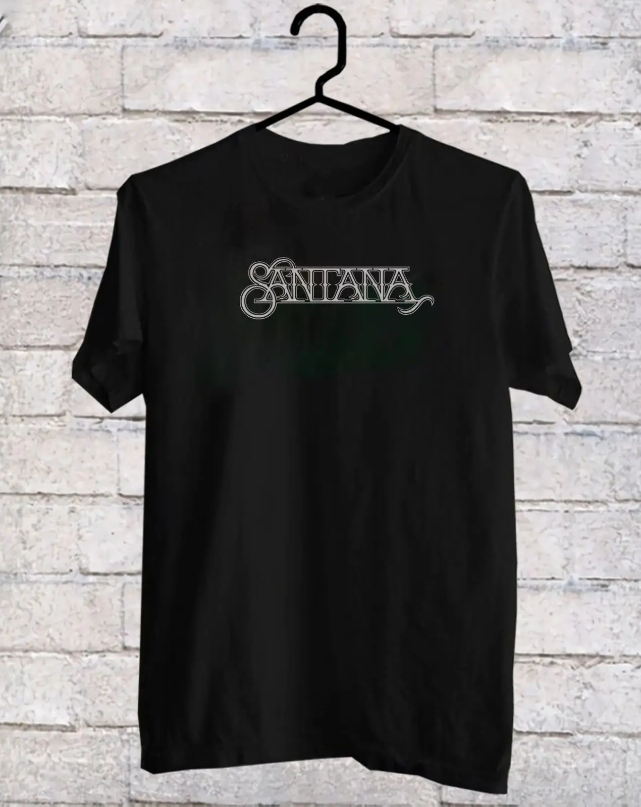 

santana logo Black T-Shirt tee shirt S-3XL100% cotton casual Funny Tee Shirts