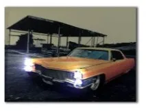 Ретро спортивный автомобиль Chevrolet Impala 1960S с SRT Настенная картина светильник светодиодный холст печать искусство в рамке живопись подарок для украшения дома - Color: Purple