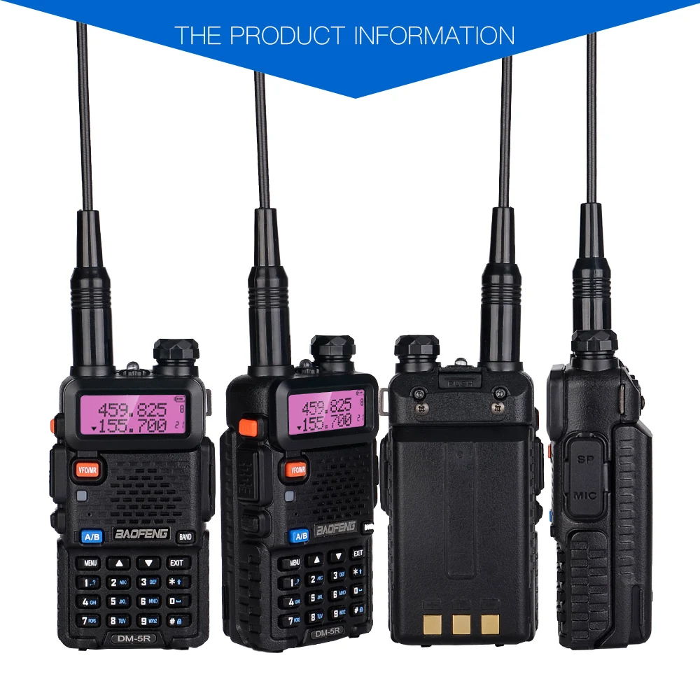 Новая цифровая рация Baofeng DM 5R Plus DMR Tier1 Tier2 Tier II с двойным временным слотом
