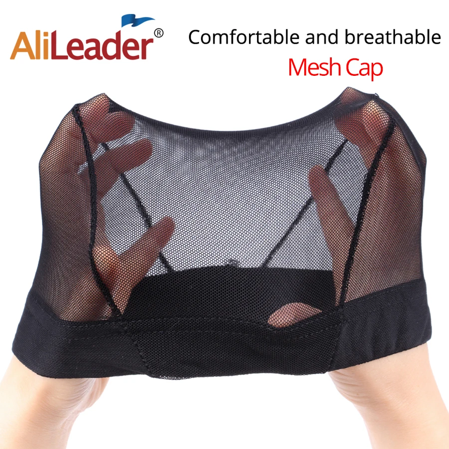 Alileader Wig Caps For Women Elastic Mesh Cap Wig Net Hairnet Snood Hair Wig Weaving Cap Netural Nude Black Brown Blonde