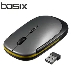 Basix Горячие Мышь 2.4 ГГц Беспроводной оптический Мышь Мыши компьютерные 1600 Точек на дюйм для Mac PC ноутбук Мышь
