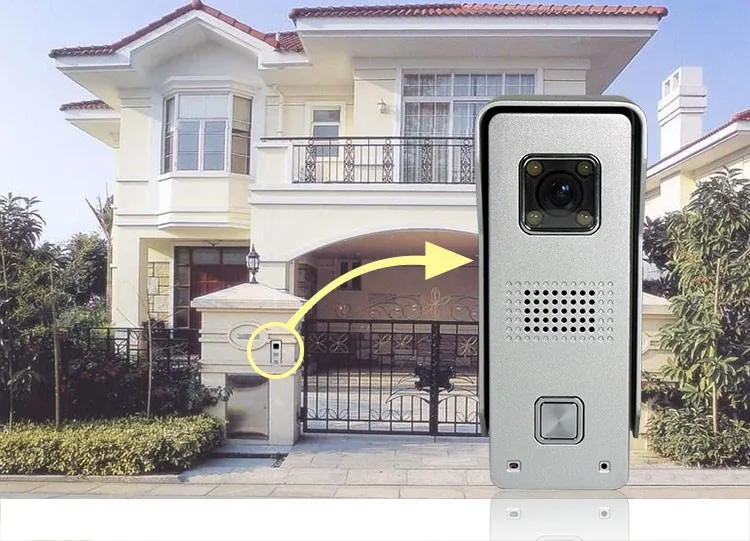 Yobangбезопасности " дюймовый цветной ЖК проводной видео дверной звонок Домашний домофон комплект системы 3 монитора 3 камеры