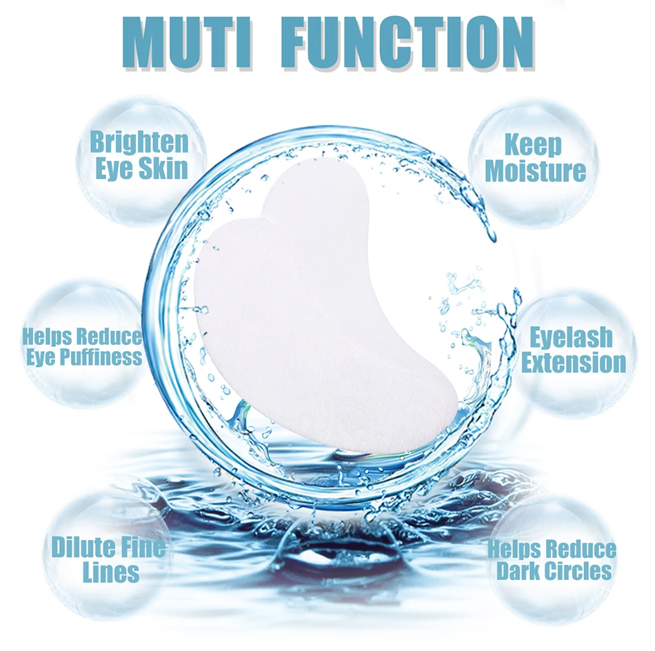 10/20 пар, накладки на глаза для прививки ресниц, нетканый коллагеновый гидрогель, индивидуальная прокладка для век
