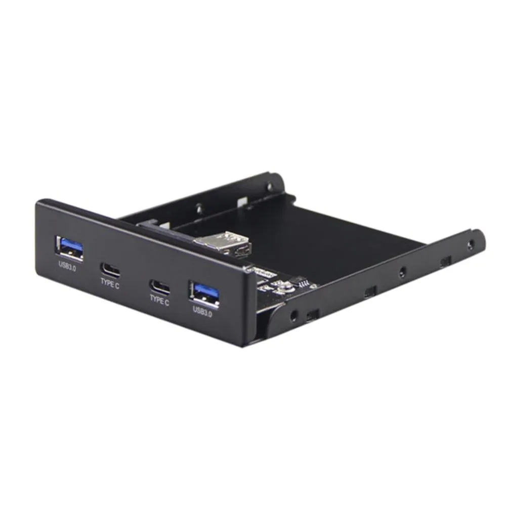 

New Arrival 20 Pin to USB3.0 Type-C Female Front Panel Floppy Bay USB Hub Adapter Connector