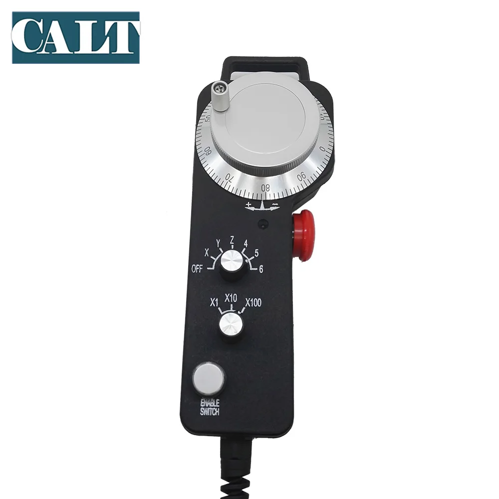 TM2080-100BSL5 MPG With Cable 222*80MM Size Handy Encoder / Manual Pulse Generator For CNC Machine