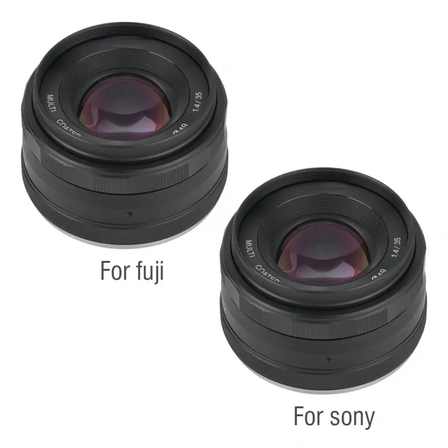 Meike 35 мм F1.4 F1.7 большая апертура ручной фокусировки APS-C объектива для sony E крепление для Fujifilm FX крепление для Canon EOS-M крепление для EF-M