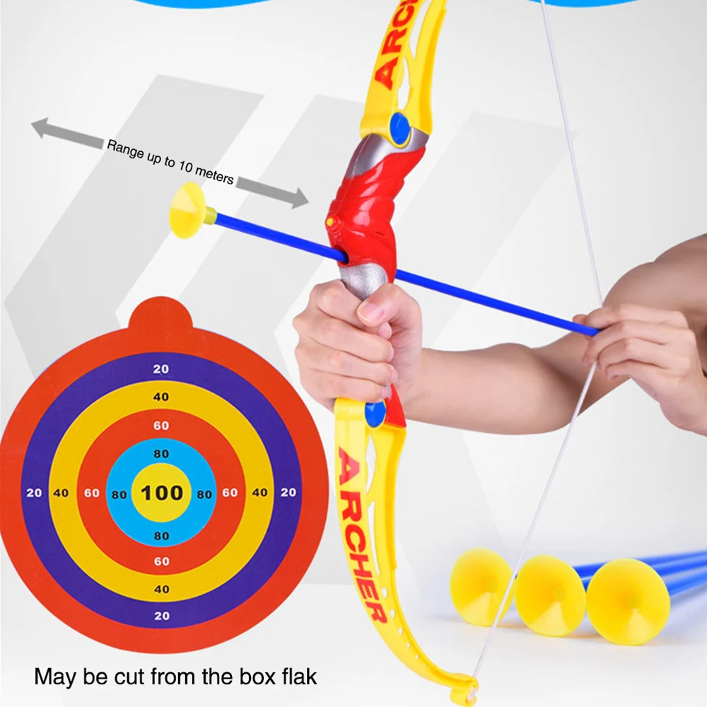 Children's Simulation Military Model Boy Sports Suction Cup Soft Slingshot Arrow Toy Indoor Sports Learning Culture LH1555