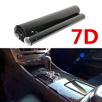 

Film Car Sticker Air Release PVC Black 60*152CM/50*200CM/20*152CM -40~900C Carbon Fiber Wrap 6D
