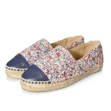 Big Sale 2019 New High Quality Women Espadrilles Fashion Shallow Round Toe Mixed Flats Casual Loafers Rubber Shoes Size 34-42