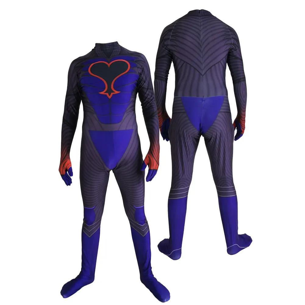 

Riku Dark Mode Kingdom Hearts Men Kids Halloween Jumpsuits Zentai Plugsuit Cosplay Costume