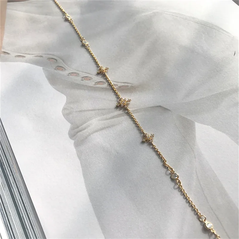 MLING, винтажное медное ожерелье из циркона, ожерелье, модное, снежинка, ключ, звезда, кулон, ожерелье для женщин - Окраска металла: SP0565A-1