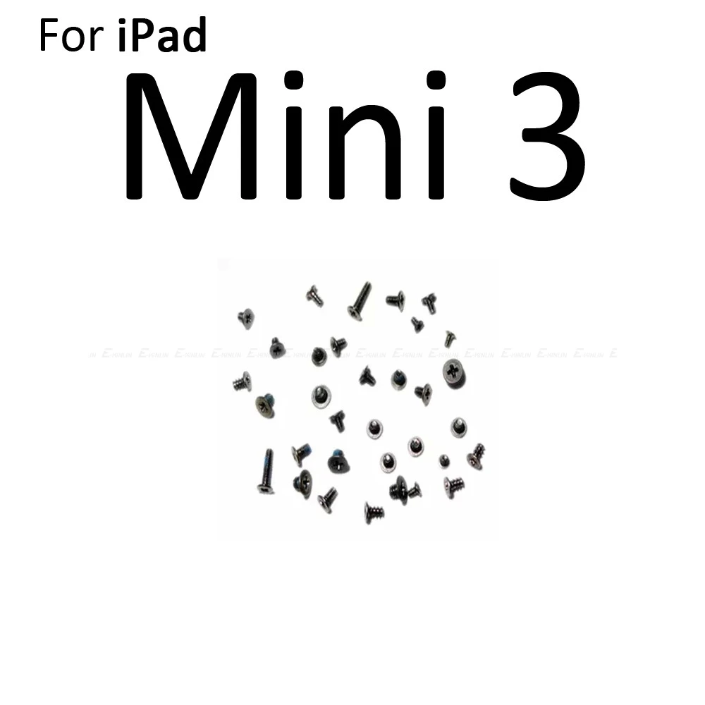 Качественные болты для iPad 4 5 Air 6 Air 2 Mini 1 2 3 полный комплект винтов с задней дверью ЖК-дисплей Нижняя док-станция винт - Цвет: For ipad mini 3