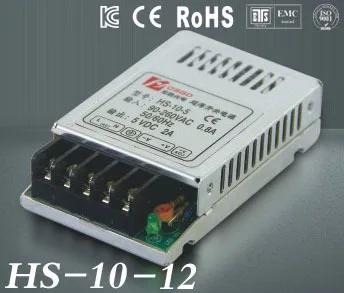 

10W 12V Ultra thin Single DC Output Switching power supply for LED Strip light power source MD-10-12