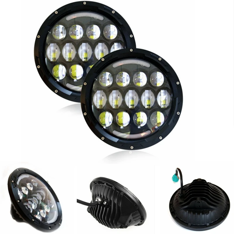 78w Headlamp 7 Inchs Wrangler Led Headlight with DRL for Wrangler Jk Tj Fj Cruiser Trucks Off Road Lights