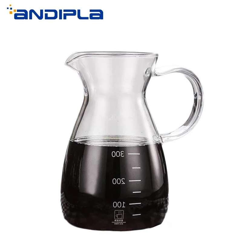 

600ml Transparent Heat Resistant Glass Creamer Cup Milk Jug Juice Kettle Coffee Pitcher with Scale Measuring Cup Flower Teapot