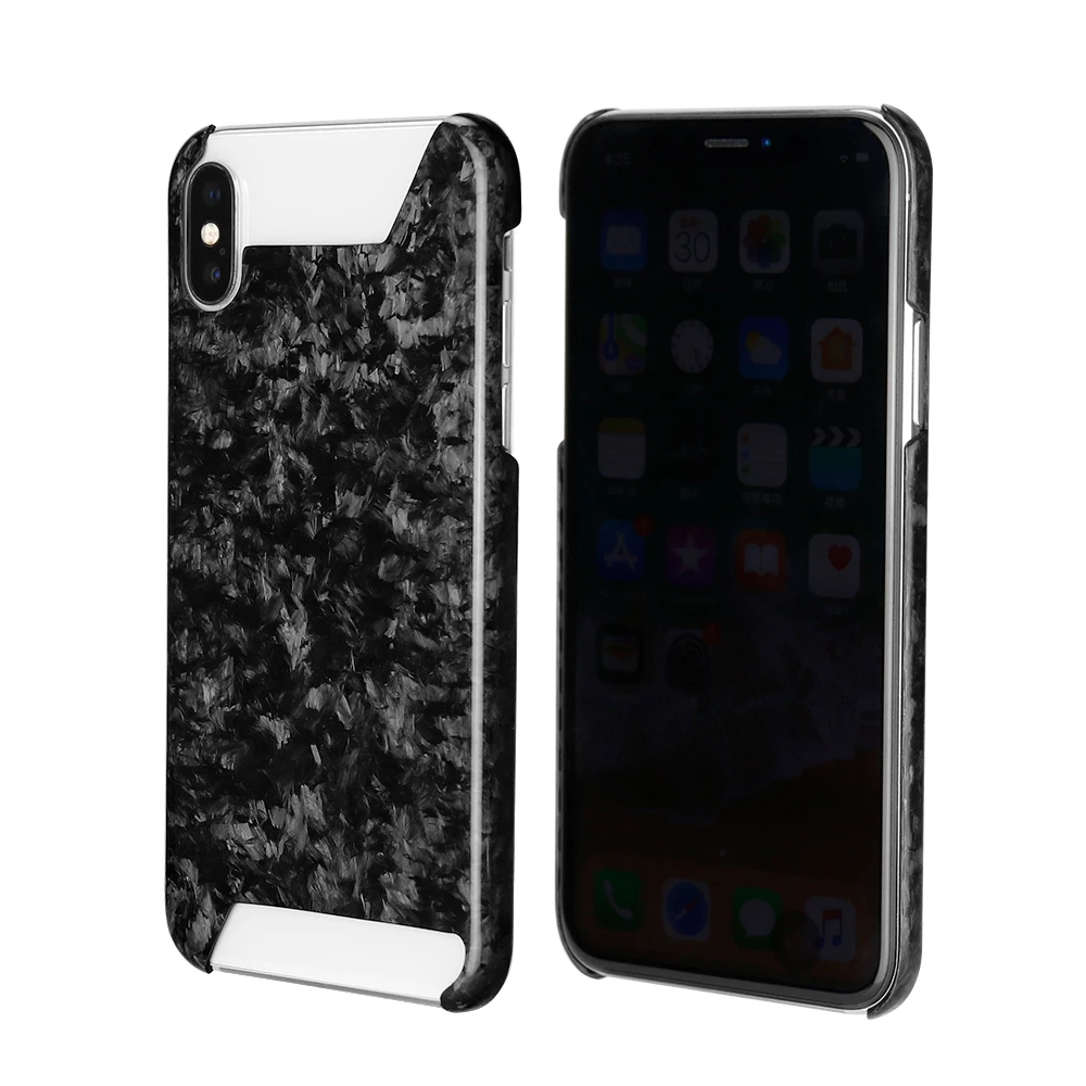 Чехол из кованого углеродного волокна для iPhone X XS XR MAX задняя крышка Роскошный