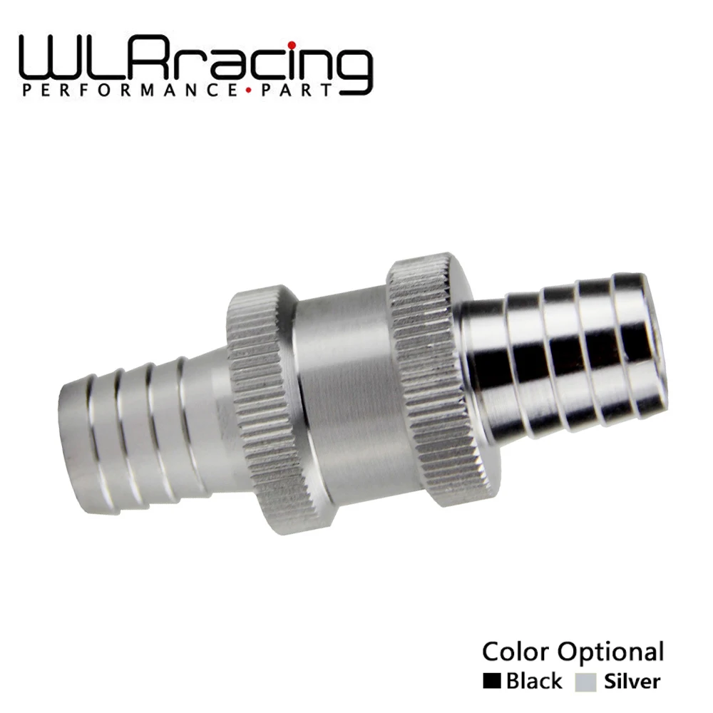 

WLR RACING - 1/2" 12mm Non Return One Way Fuel Check Valve Aluminum Alloy Petrol Diesel WLR-FCV12