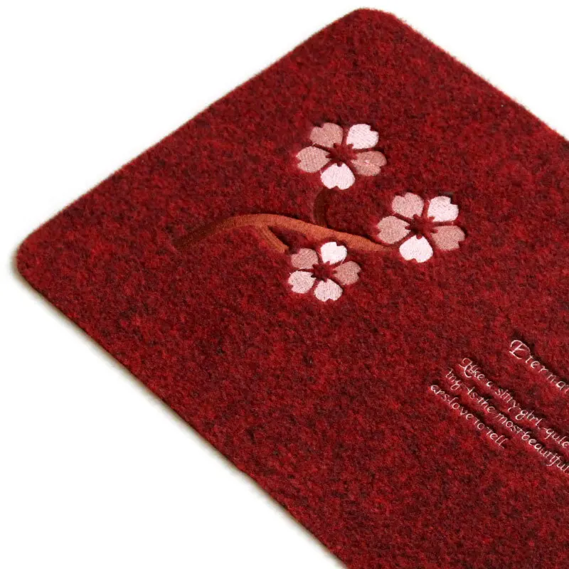 Мода 50X80 см домашний декоративный Придверный коврик молитвенный абсорбирующий Вишневый коврик для ванной гостиной спальни Противоскользящий ковер
