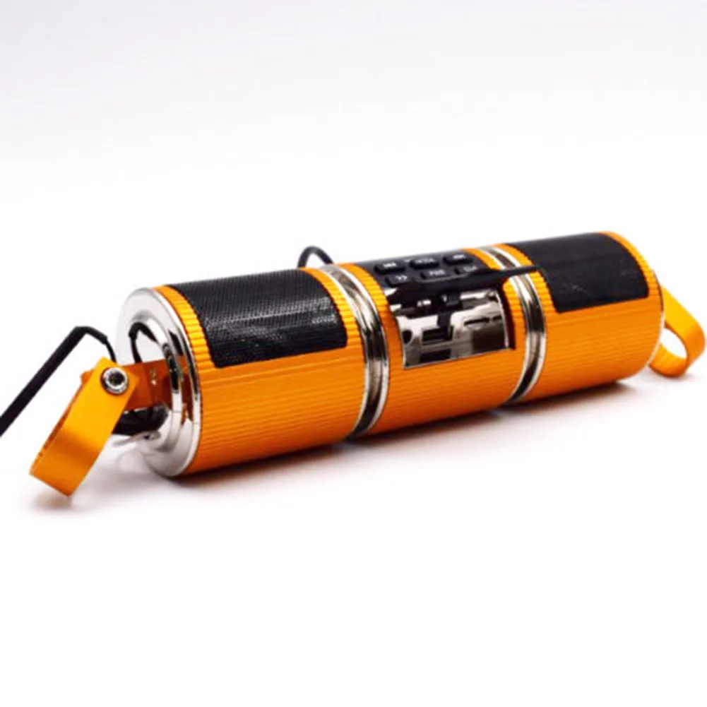 

FM Radio Portable Music Player MP3 USB/TF Plastic Motorcycle Speaker Mini Speaker System Stereo Bluetooth Surround