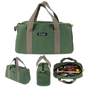 

Portable Multi-function Canvas Waterproof Storage Hand Tool Bag Toolkit Wrenches Screwdrivers Pliers Hardware Parts Storage Bags