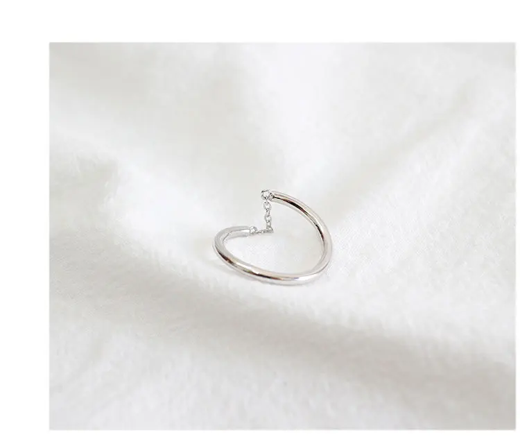 Кольца из стерлингового серебра 925 пробы для женщин, регулируемое кольцо, минималистичный индивидуальный дизайн, круглая цепь для труб, кольцо anel bague, ювелирные изделия