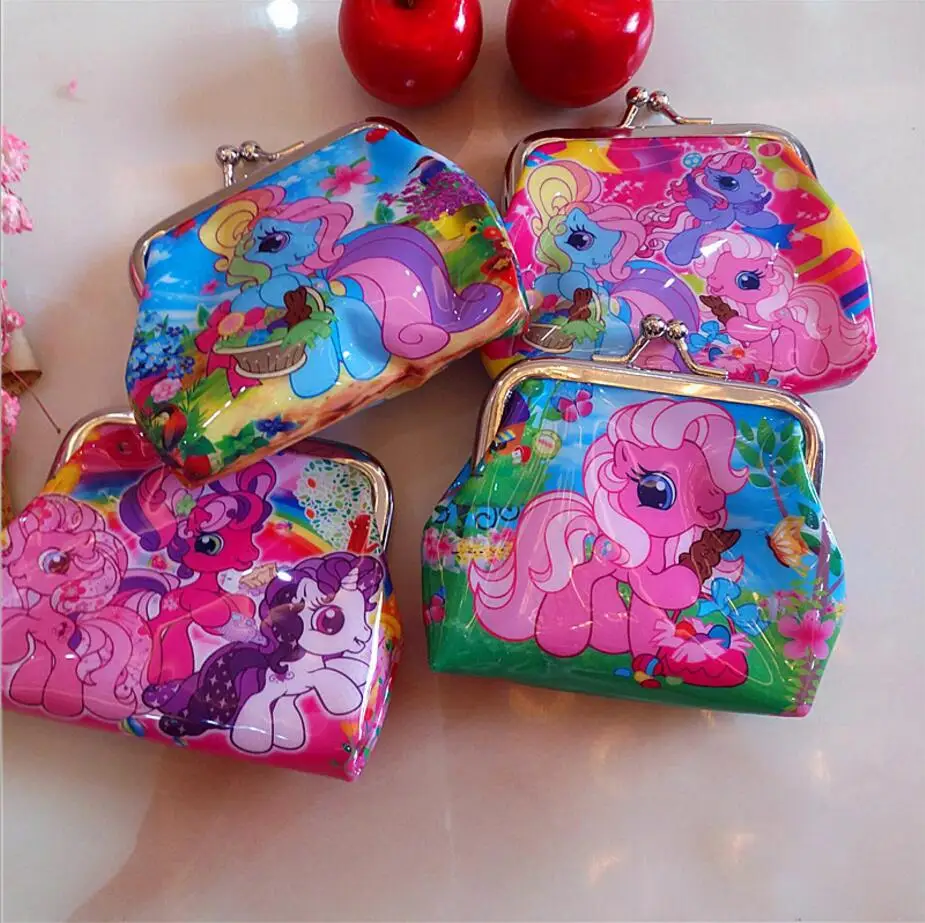

New cartoon pony Coin Purse kids hello kitty wallet Girls Kids money bag Children Party Gift in stock