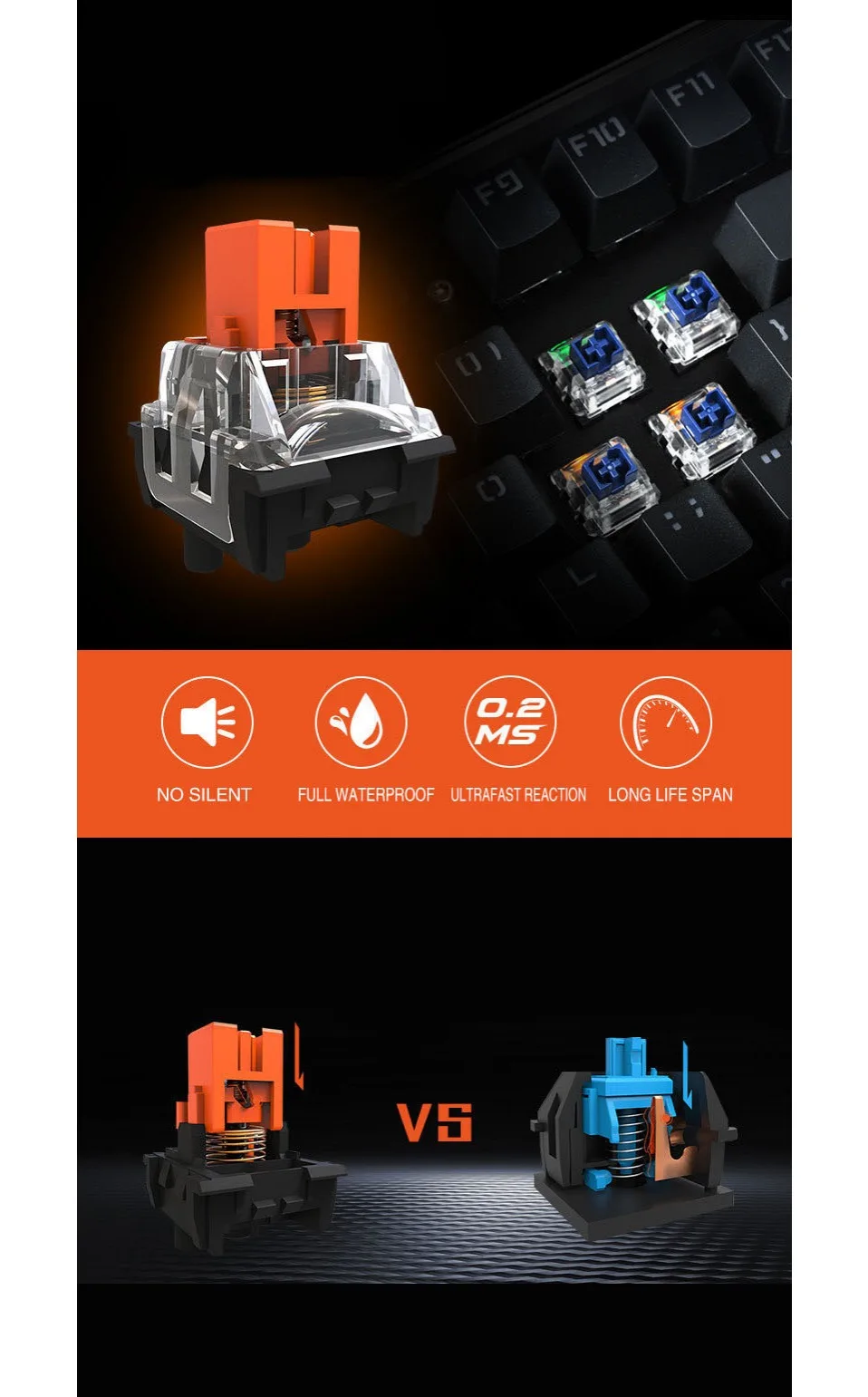 Usb gamer mechanic keyboard mecanico klavye tastatur teclado clavier klawiatura pc backlit gaming computador led teclas teclado