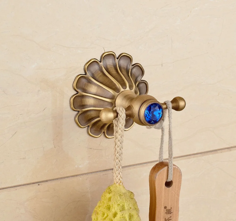 Creative Style Antique Brass Towel Hook Bath Coat&Towel Rack Wall