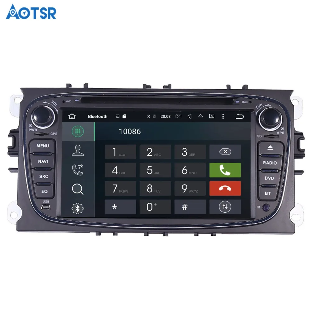 Excellent Aotsr Android 8.1 GPS navigation Car DVD Player For Ford Focus 2004-2011 multimedia 2 din radio recorder 4GB+32GB 2GB+16GB 1